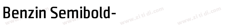 Benzin Semibold字体转换